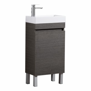 PVC Evie Dark Brown 450*250 Vanity With Poly Marble Top